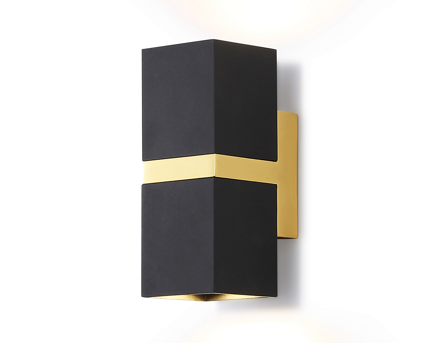 Настенный светильник FW246/2 BK/GD черный/золото GU10*2 max 12W 155*61*80