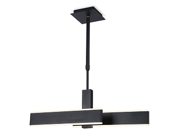 Подвесной светодиодный светильник FA6667 BK черный 42W 3000K-6400K 640*30*900 (Без ПДУ)