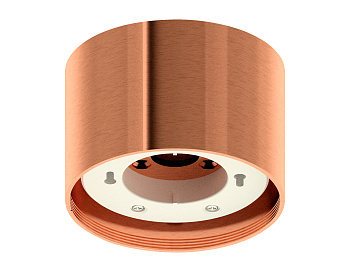 Корпус светильника накладной C8122 PPG золото розовое полированное D85*H60mm GX53