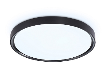 Потолочный светодиодный светильник с высокой степенью защиты IP54 FZ1248 BK черный IP54 30W 5000K D380*60 (Без ПДУ)