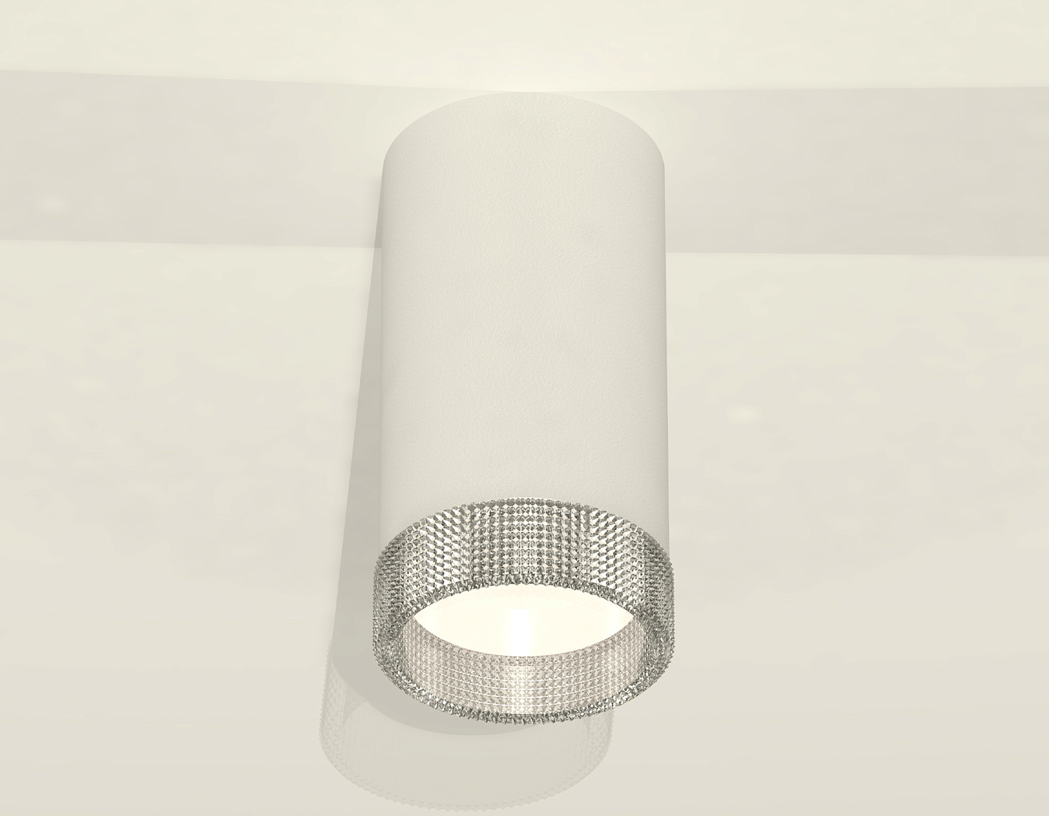 Комплект накладного светильника с композитным хрусталем XS8161010 SWH/CL белый песок/прозрачный GX53 (C8161, N8480)