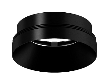 Насадка передняя для корпуса светильника с диаметром отверстия D70mm N7031 PBK черный полированный D70*H27mm Out10mm MR16