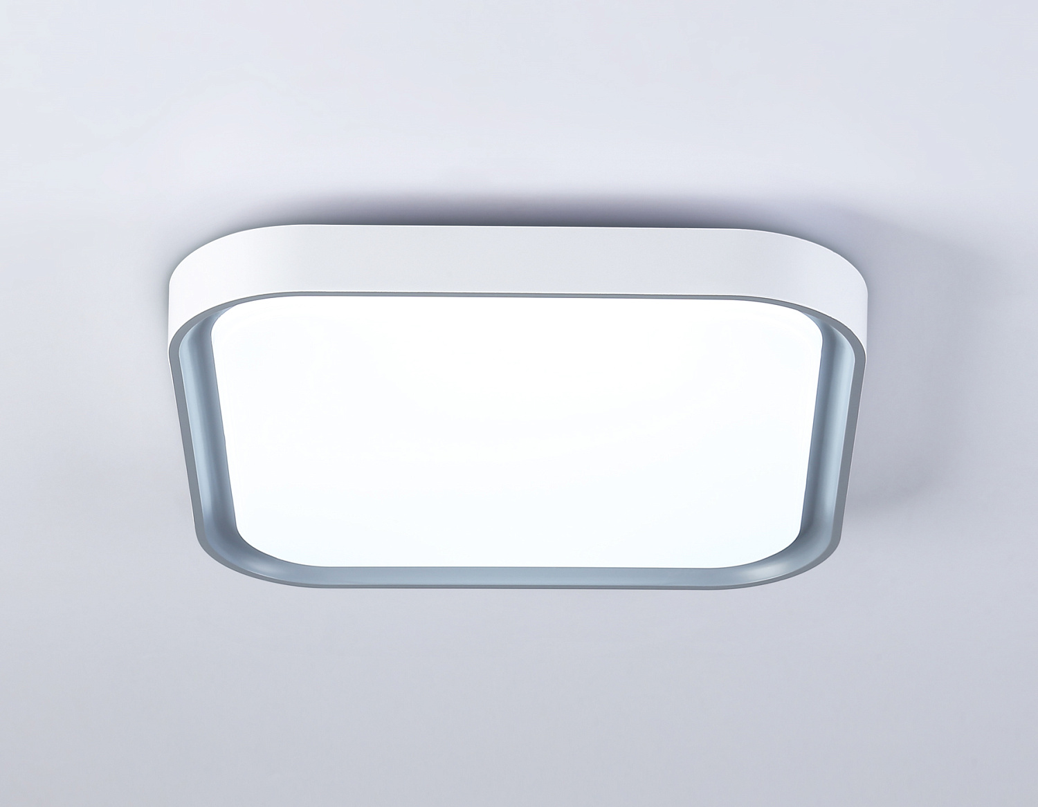 Потолочный светодиодный светильник FZ1250 WH/GR белый/серый 18W 5000K 250*250*60 (Без ПДУ)