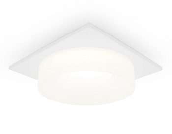 Встраиваемый точечный светильник с акрилом TN1314 SWH/FR белый песок/белый матовый GU5.3 92*92*45