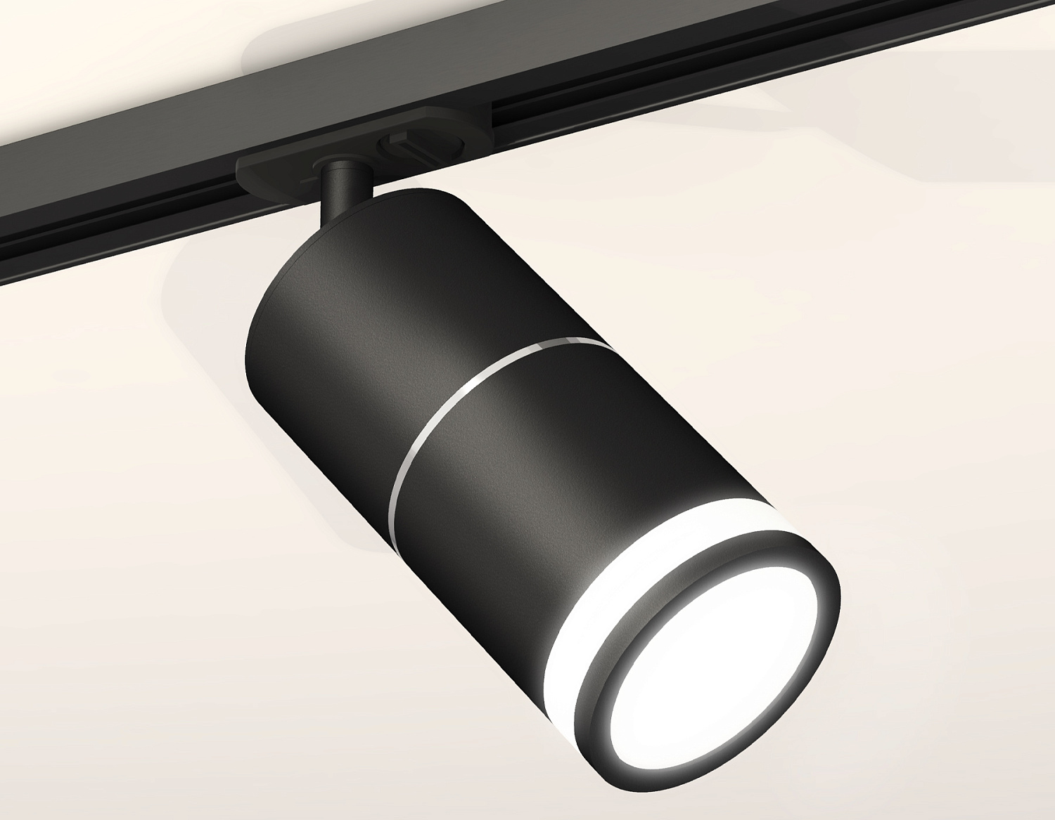 Комплект трекового светильника с акрилом XT7402012 SBK/PSL/FR черный песок/серебро полированное/белый матовый MR16 GU5.3