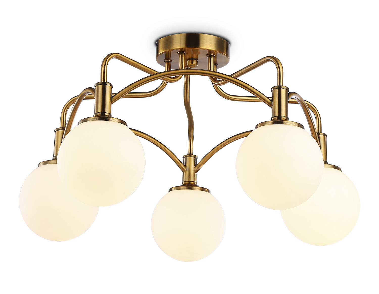 Подвесная люстра TR3212/5 GD/FR золото/белый матовый E27*5 max 40W D560*302