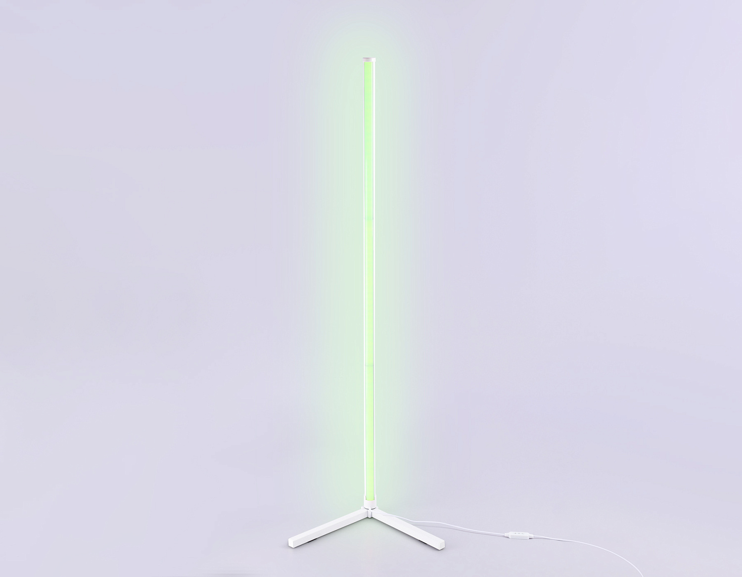 Светильник светодиодный напольный RGB с пультом FL8020 WH белый LED 15W RGB D32*1250 (ПДУ РАДИО 2.4G)