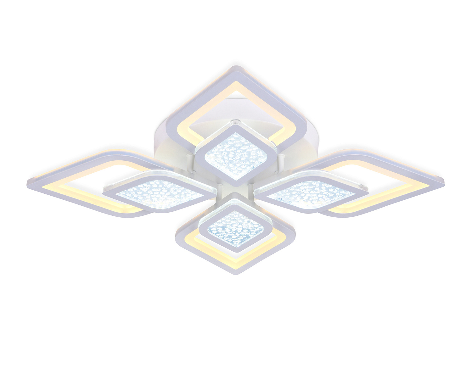 Потолочный светодиодный светильник с пультом FA4285/4+4 WH белый 3000K/4200K/6400K 82W 610*610*90 (ПДУ РАДИО 2.4G)