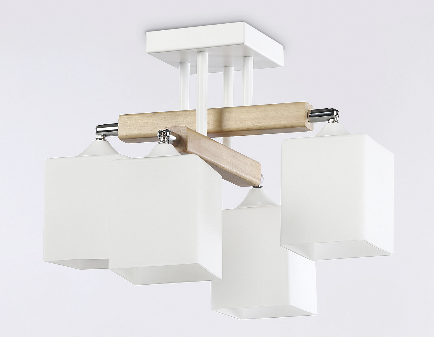 Подвесная люстра TR9512/4 WH/CH/FR белый/хром/белый матовый E27*4 max 40W D567*266