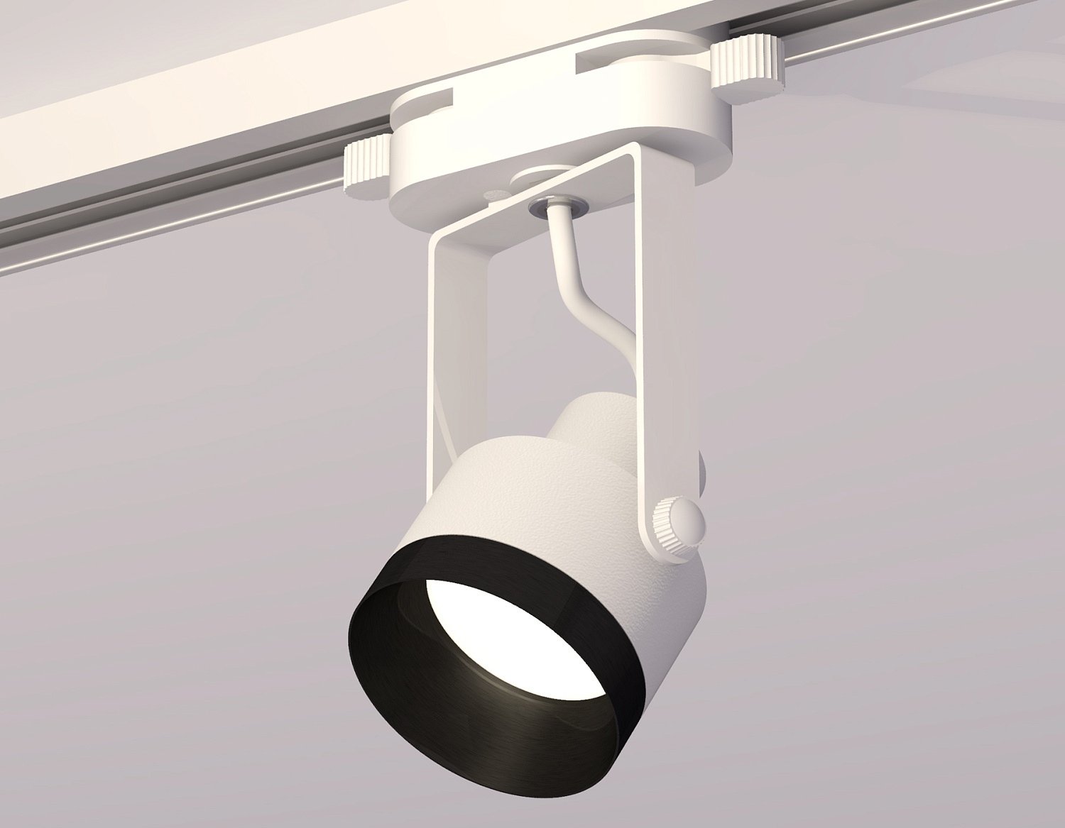 Комплект трекового однофазного светильника XT6601041 WH/PBK белый/черный полированный MR16 GU10 (C6601, N6131)