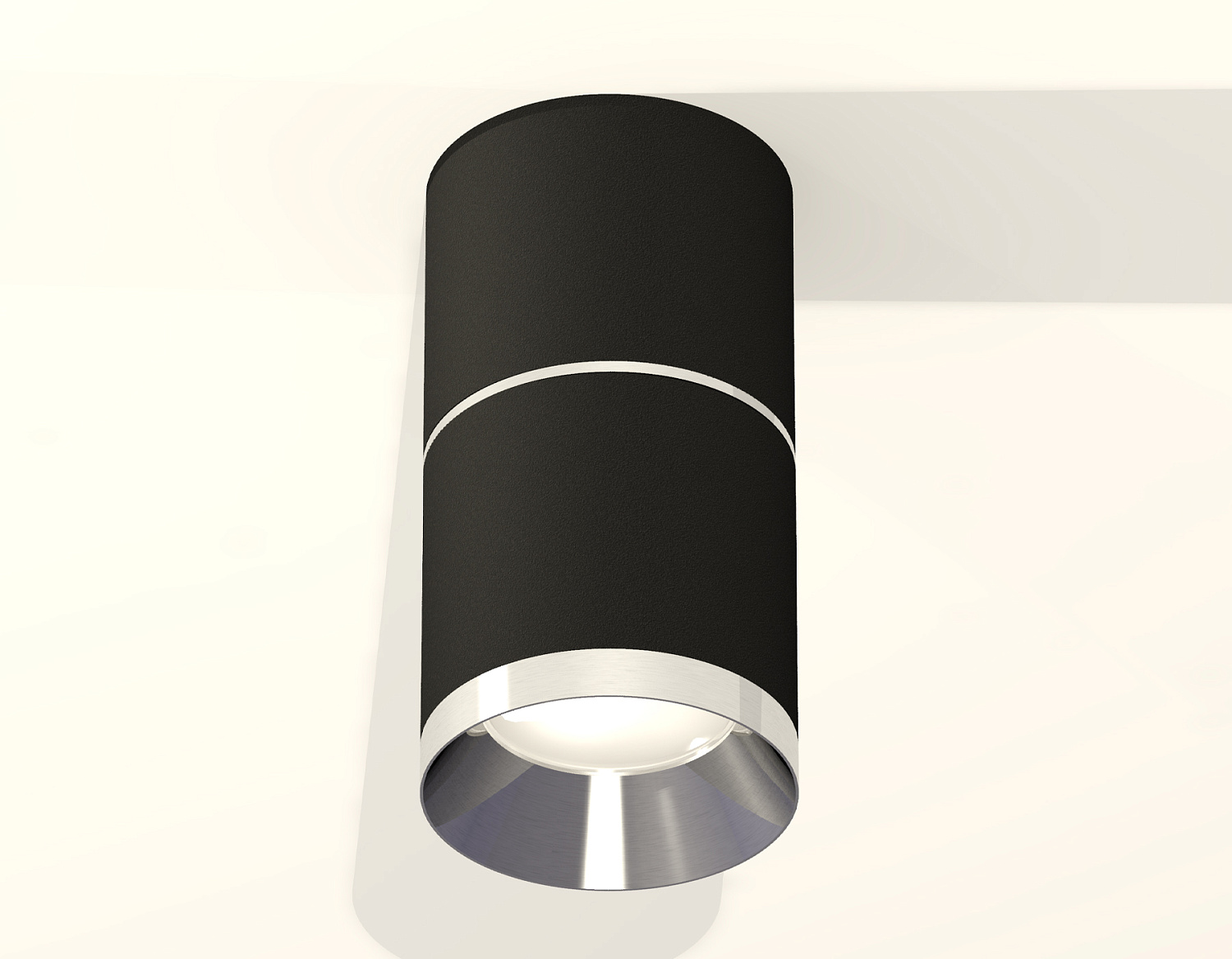 Комплект накладного светильника XS7402141 SBK/PSL черный песок/серебро полированное MR16 GU5.3 (C7402, A2070, C7402, N7031)