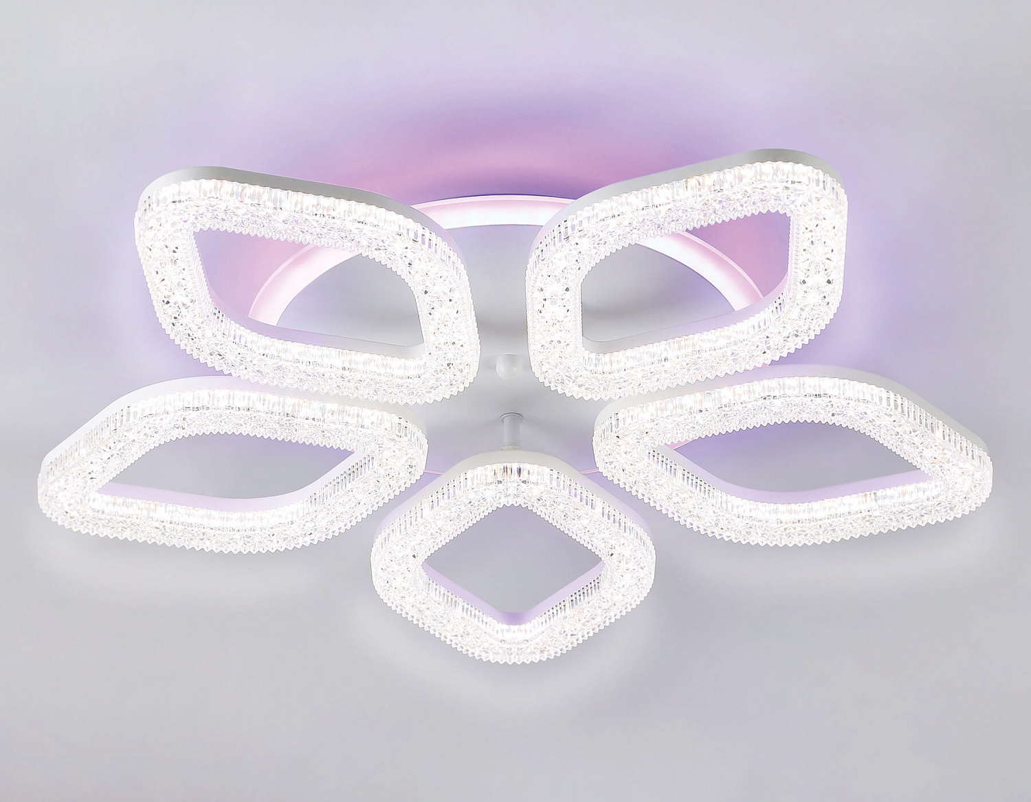 Потолочный светодиодный светильник с RGB подсветкой и пультом FA3925/5 WH белый 100W 3000K/4200K/6400K+RGB D570*80 (ПДУ РАДИО 2.4G)