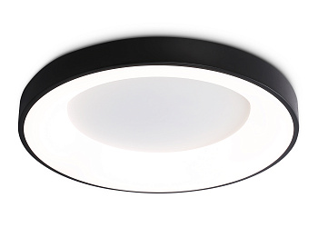 Потолочный светодиодный светильник с пультом FZ1403 BK черный IP20 48W 3000K-6500K D500*50 (ПДУ ИК)