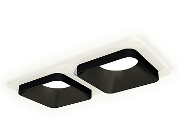Комплект встраиваемого светильника XC7905002 SWH/SBK белый песок/черный песок MR16 GU5.3 (C7905, N7702)