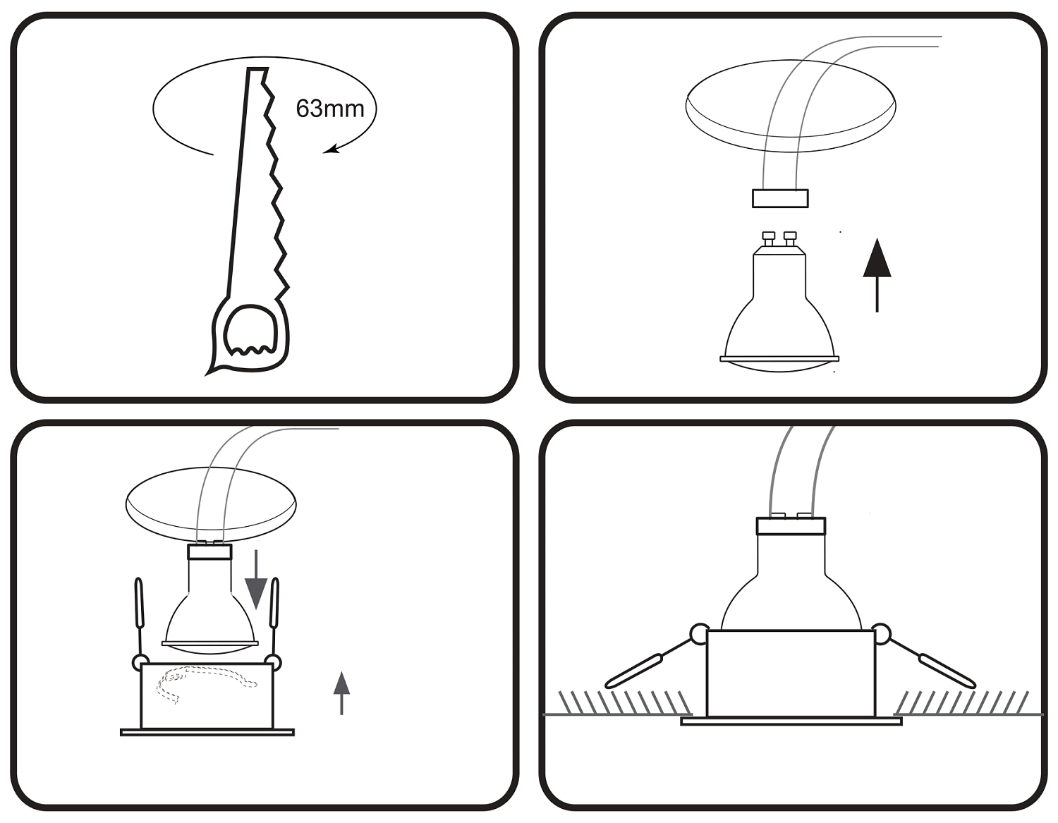 Встраиваемый точечный светильник MR16 TN210 WH/S белый/песок GU5.3 D68*57
