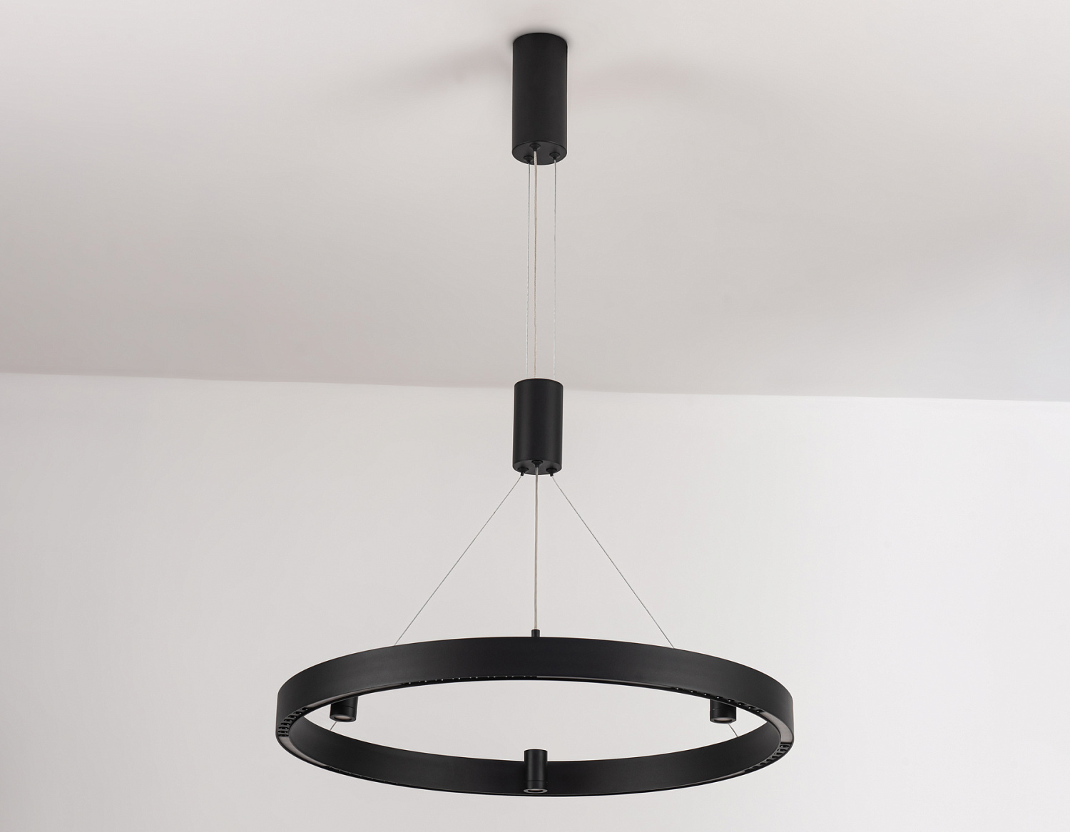 Подвесной светодиодный светильник FL5845/1+3 BK черный 40W 3000K/4200K/6400K D600*1200 (без ПДУ)