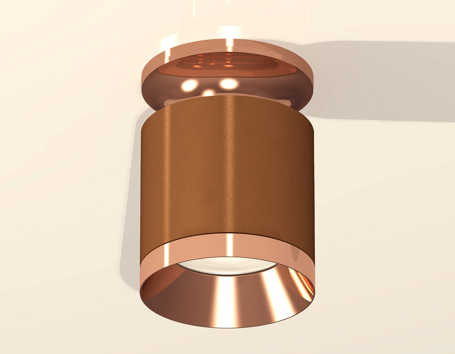 Комплект накладного светильника XS7404141 SCF/PPG кофе песок/золото розовое полированное MR16 GU5.3 (N7930, C7404, N7035)