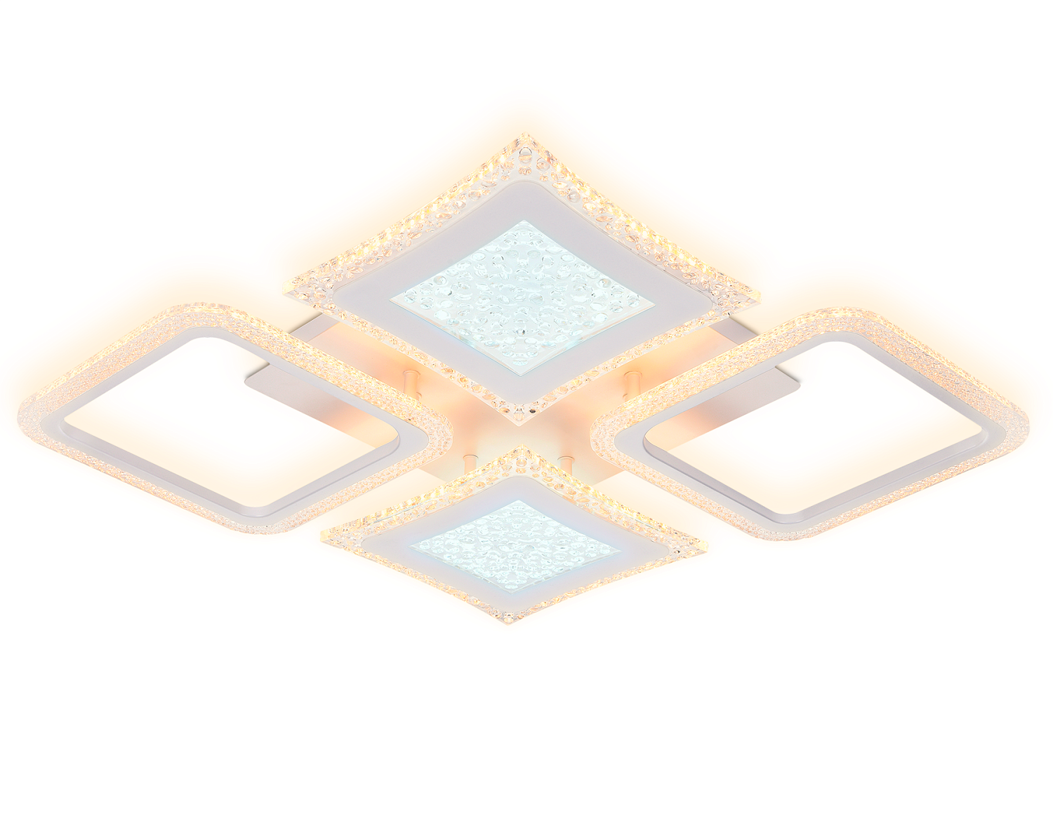 Потолочный светодиодный светильник с пультом FA430/4 WH белый 112W 750*670*80 (ПДУ РАДИО 2.4G)