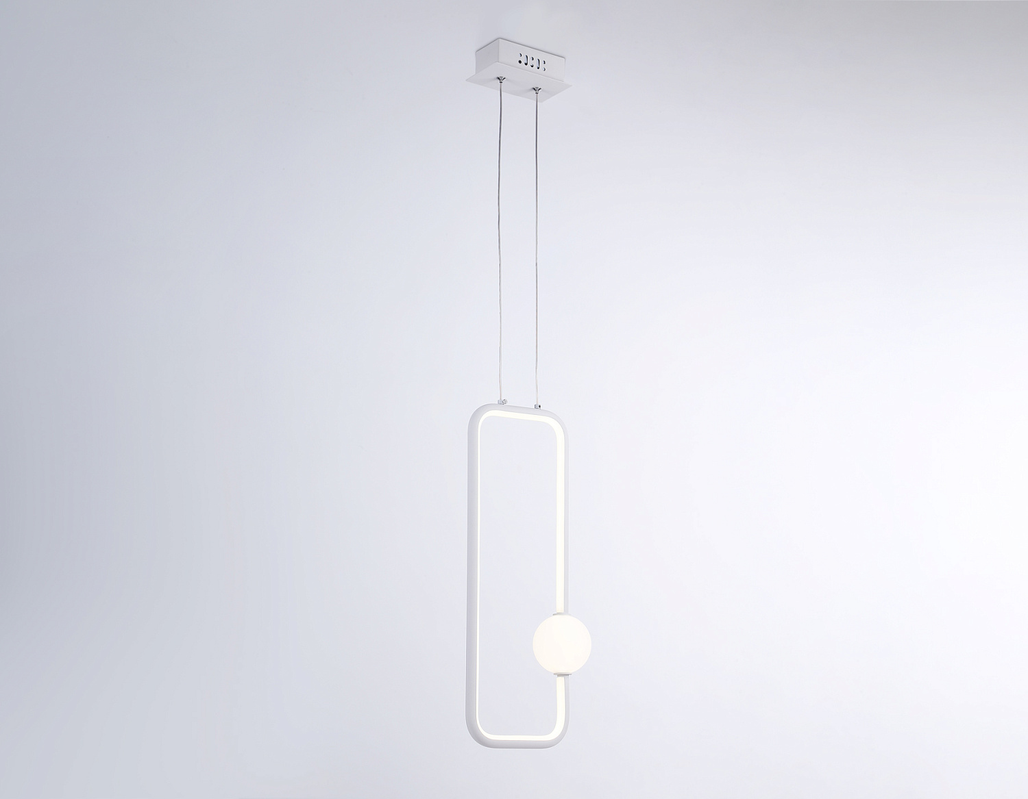 Подвесной светодиодный светильник FL66361 WH белый 19W 4200K 190*80*1000