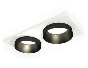 Комплект встраиваемого светильника XC6525021 SWH/PBK белый песок/черный полированный MR16 GU5.3 (C6525, N6131)