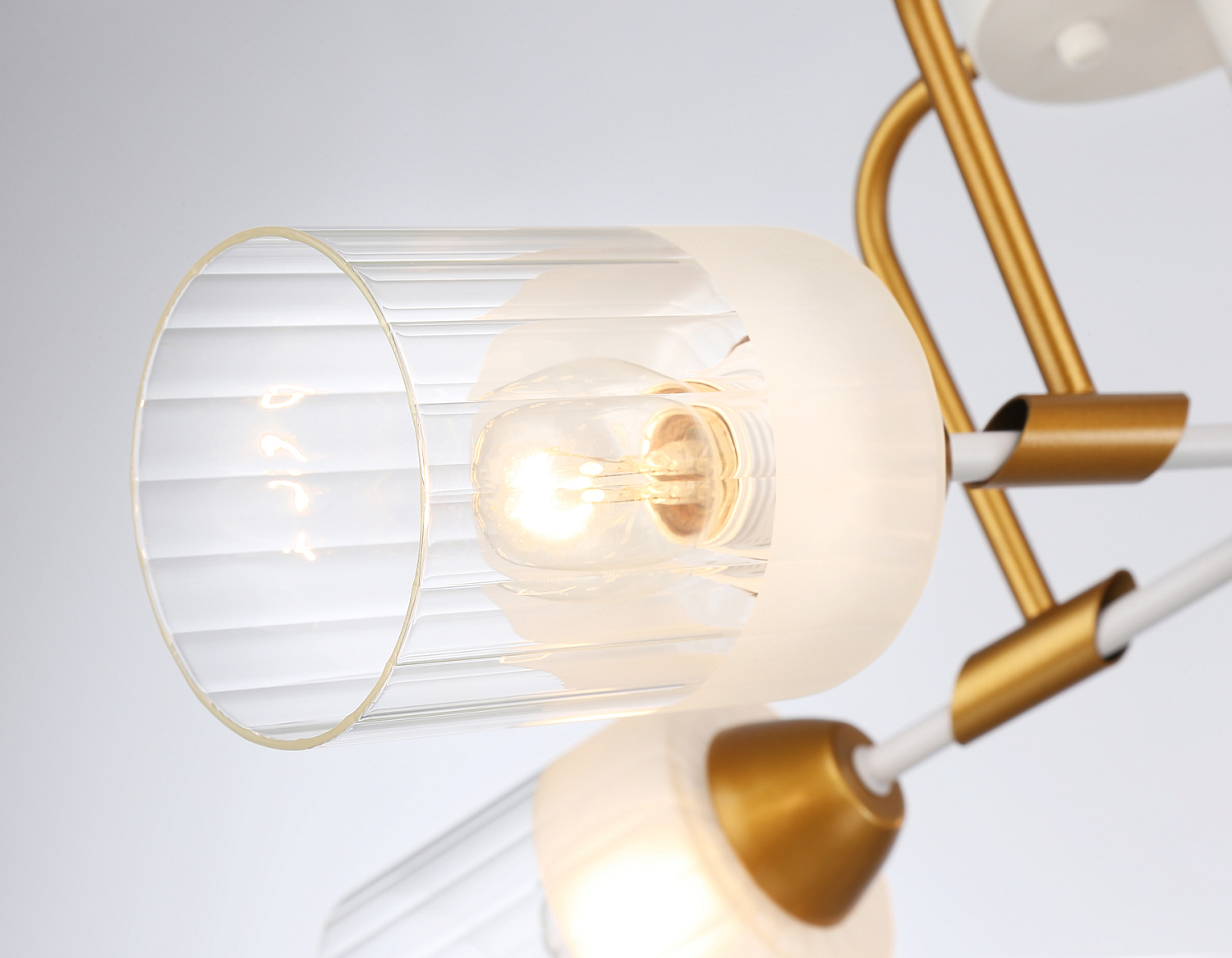 Подвесной светильник TR303323/5 WH/GD/CL/FR белый/золото/прозрачный/белый матовый E27*5 max 60W D620*200