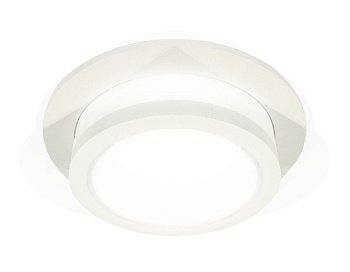 Комплект встраиваемого светильника с акрилом XC7621041 SWH/FR белый песок/белый матовый MR16 GU5.3 (C7621, N7120)