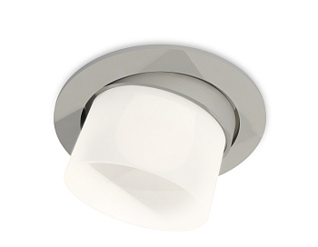 Комплект встраиваемого поворотного светильника XC7653082 SGR/FR серый песок/белый матовый MR16 GU5.3 (C7653, N7170)