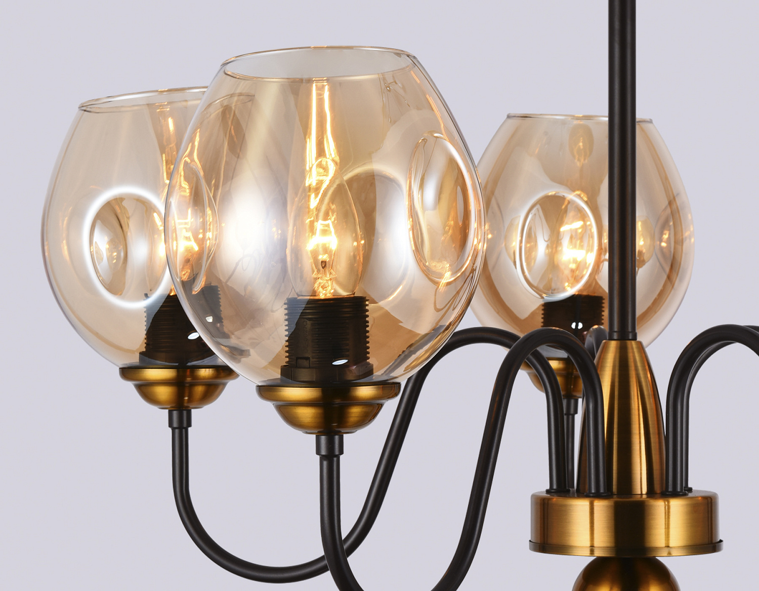 Подвесная люстра со сменной лампой TR9057/5 DCF/TI темный кофе/янтарь E27 max 40W D650*572