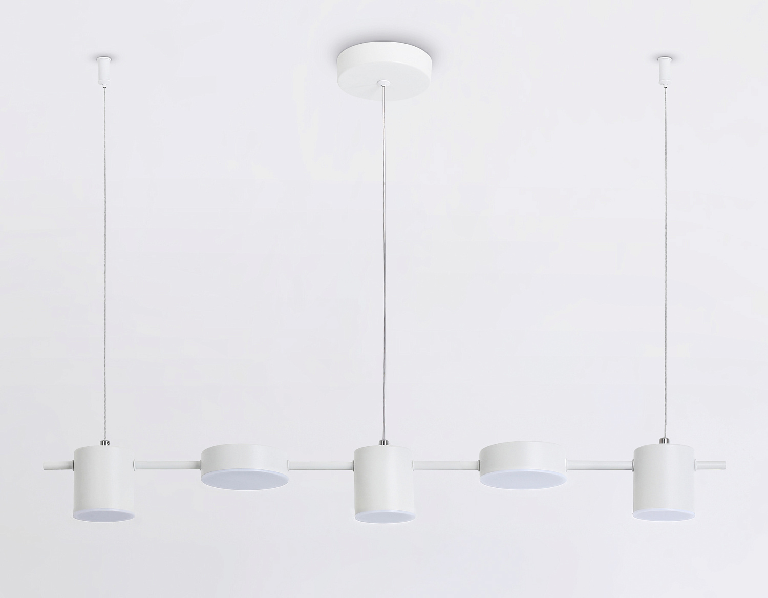 Подвесной светодиодный светильник FL51678/5 WH белый 3000K/4200K/6400K 25W 790*100*1000 (Без ПДУ)