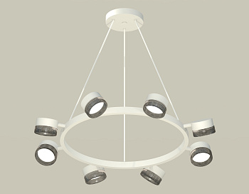 Комплект подвесного поворотного светильника с композитным хрусталем XB9195250/8 SWH/BK белый песок/тонированный GX53 (C9195, N8484)