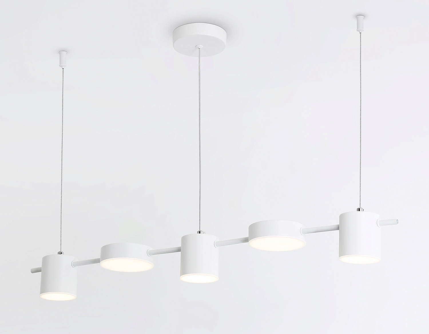 Подвесной светодиодный светильник FL51678/5 WH белый 3000K/4200K/6400K 25W 790*100*1000 (Без ПДУ)