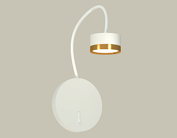 Комплект настенного светильника с выключателем XB9595152 SWH/PYG белый песок/золото желтое полированное GX53 (C9595, N8124)