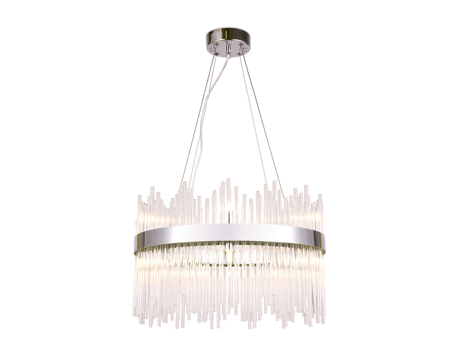 Подвесная люстра с хрусталем TR5353/10 CH/CL хром/прозрачный G9/10 max 40W D500*800