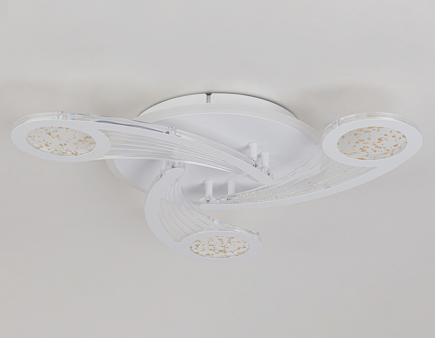 Потолочный светодиодный светильник с пультом FA4475/3 WH белый 66W 3000K+BL/4200K+PU/3000K+6400K D560*75 (ПДУ ИК)