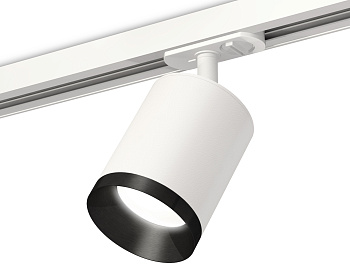 Комплект трекового светильника XT7421002 SWH/PBK белый песок/черный полированный MR16 GU5.3 (A2536, C7421, N7031)