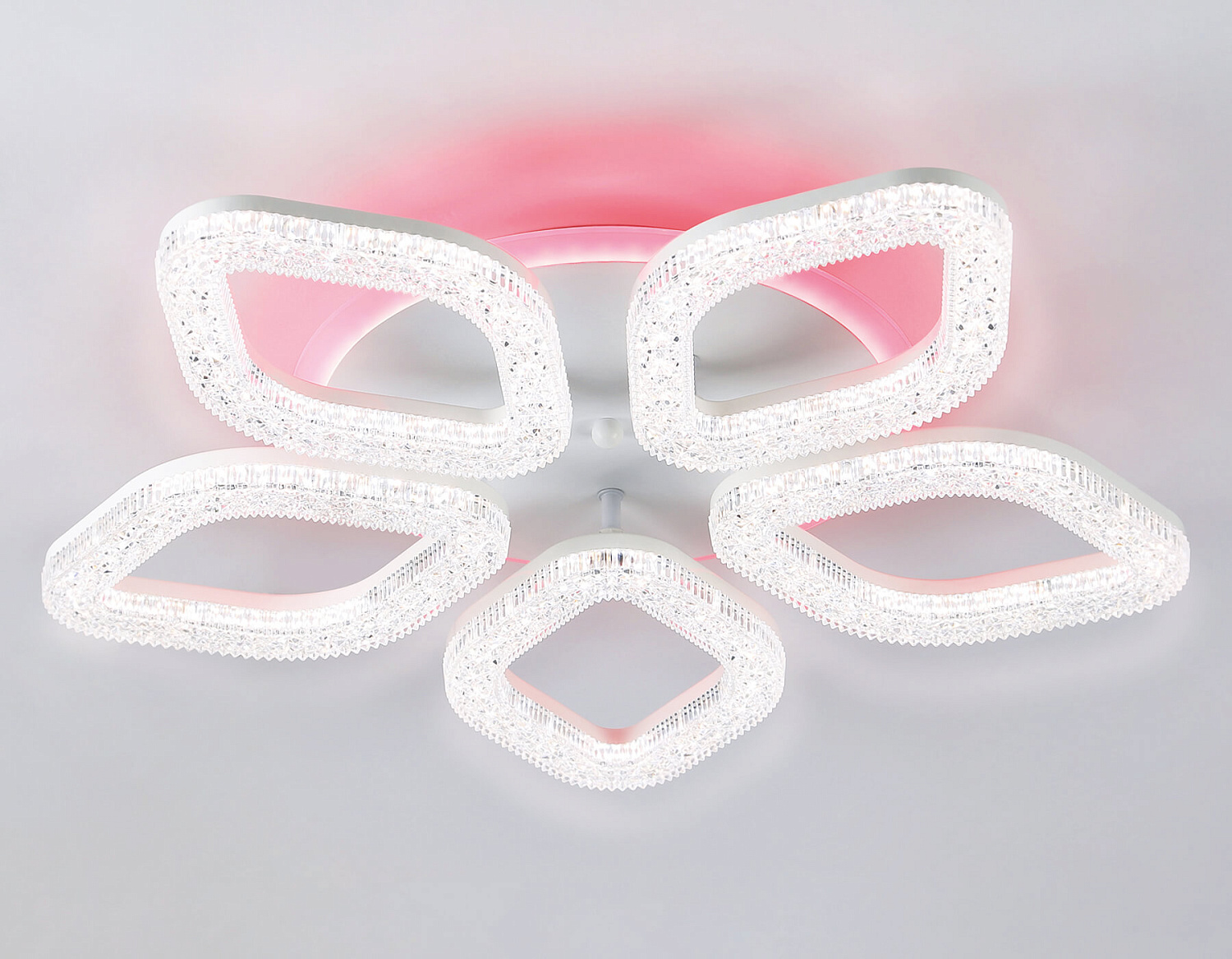 Потолочный светодиодный светильник с RGB подсветкой и пультом FA3925/5 WH белый 100W 3000K/4200K/6400K+RGB D570*80 (ПДУ РАДИО 2.4G)