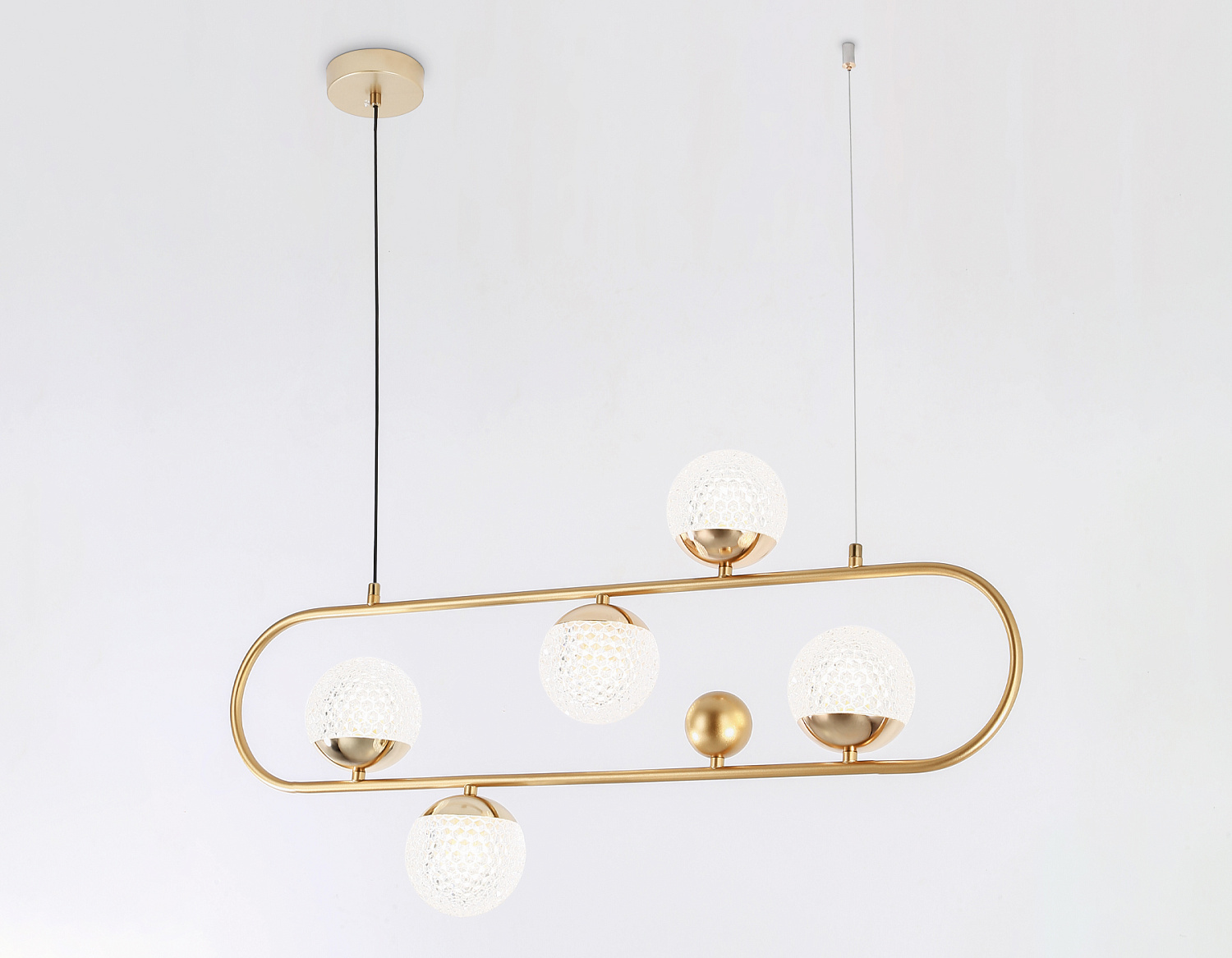 Подвесной светильник со сменной лампой TR5433/5 GD золото G9/5 max 40W 780*110*1000