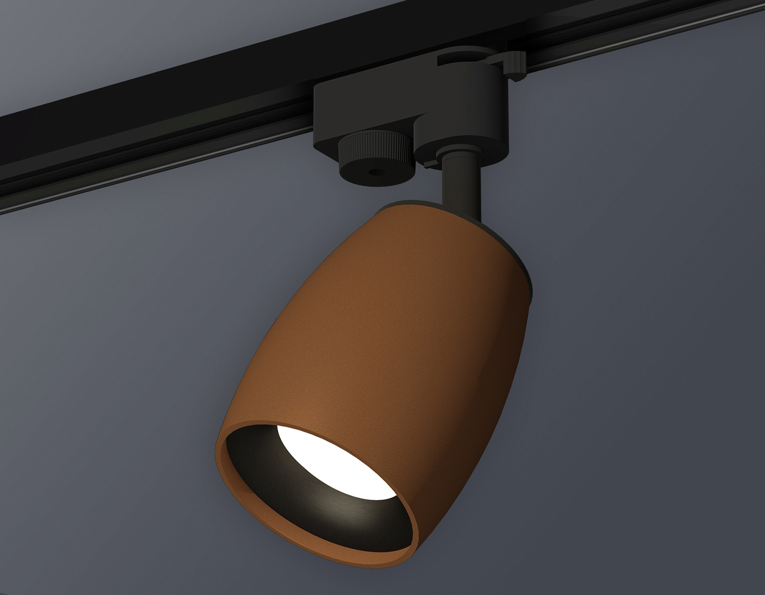 Комплект трекового однофазного светильника XT1124031 SCF/PBK кофе песок/черный полированный MR16 GU5.3 (A2521, C1124, N7011)