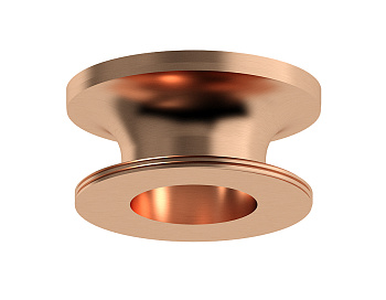 Насадка задняя накладная для корпуса светильника с диаметром отверстия D60mm N6906 PPG золото розовое полированное D60*H25mm Out20mm