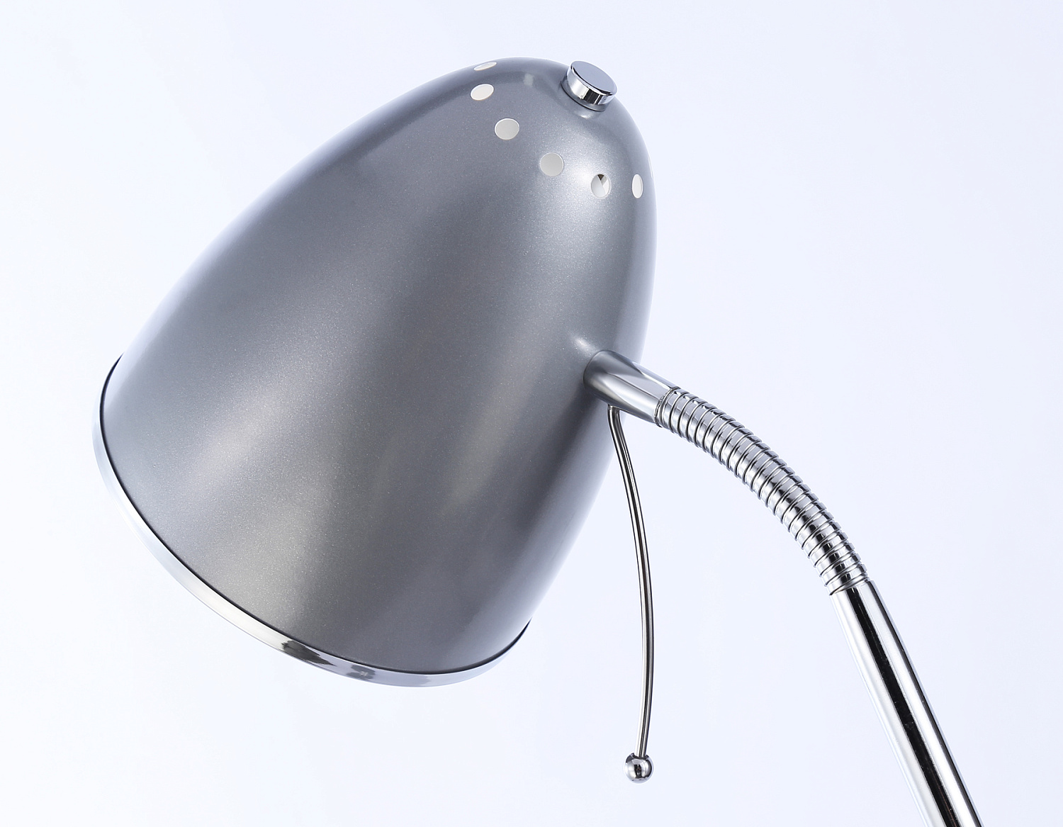 Светильник напольный с выключателем на проводе TR97685 SL серебро E27 max 40W D150*1540