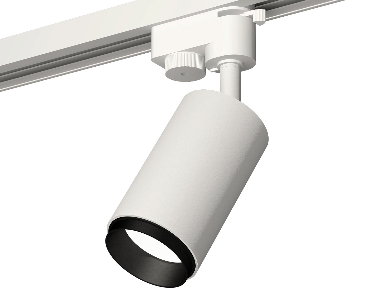 Комплект трекового однофазного светильника XT6322041 SWH/PBK белый песок/черный полированный MR16 GU5.3 (A2520, C6322, N6121)