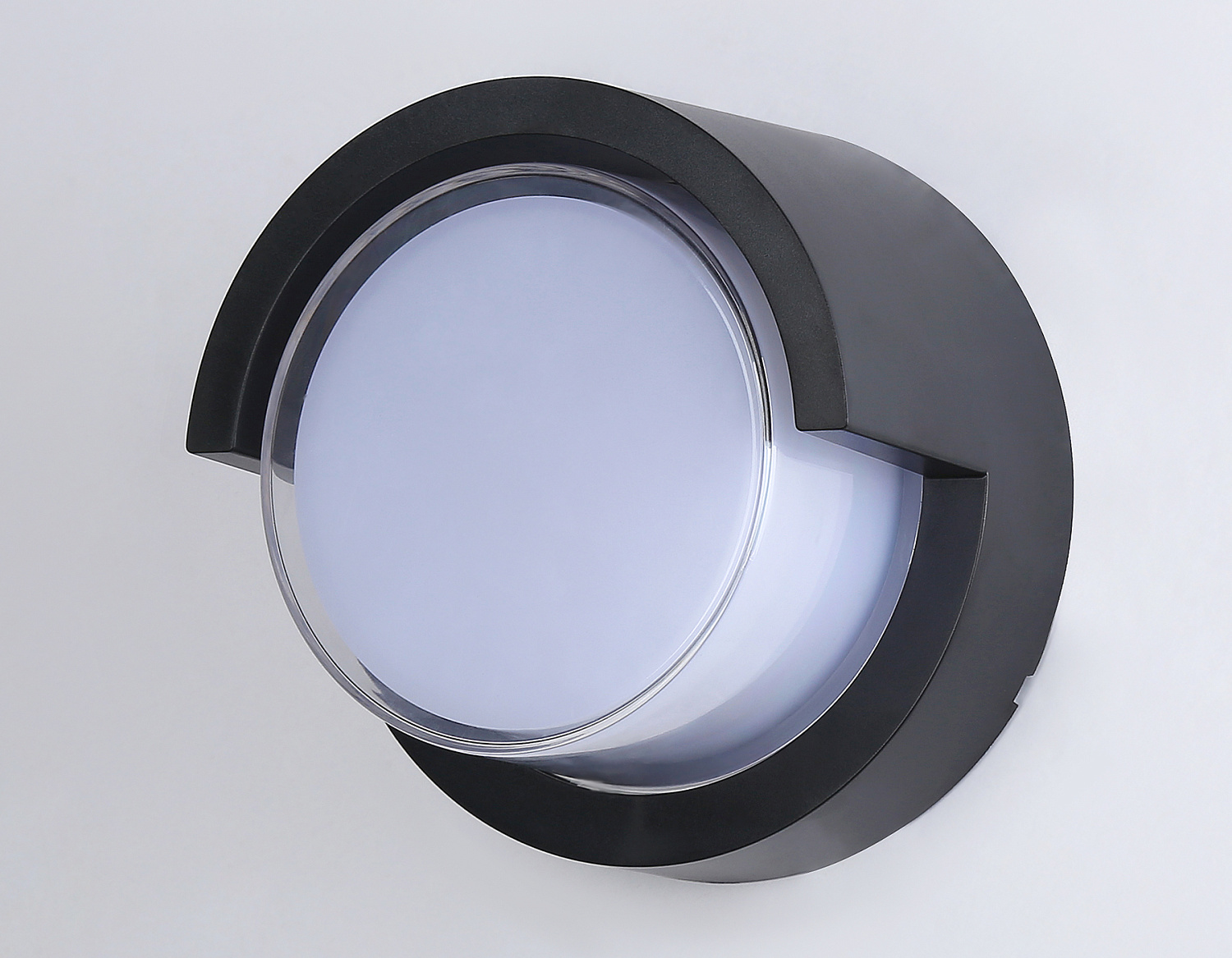 Уличный настенный архитектурный светодиодный светильник ST5231 BK черный IP65 LED 4200K 12W D169*100