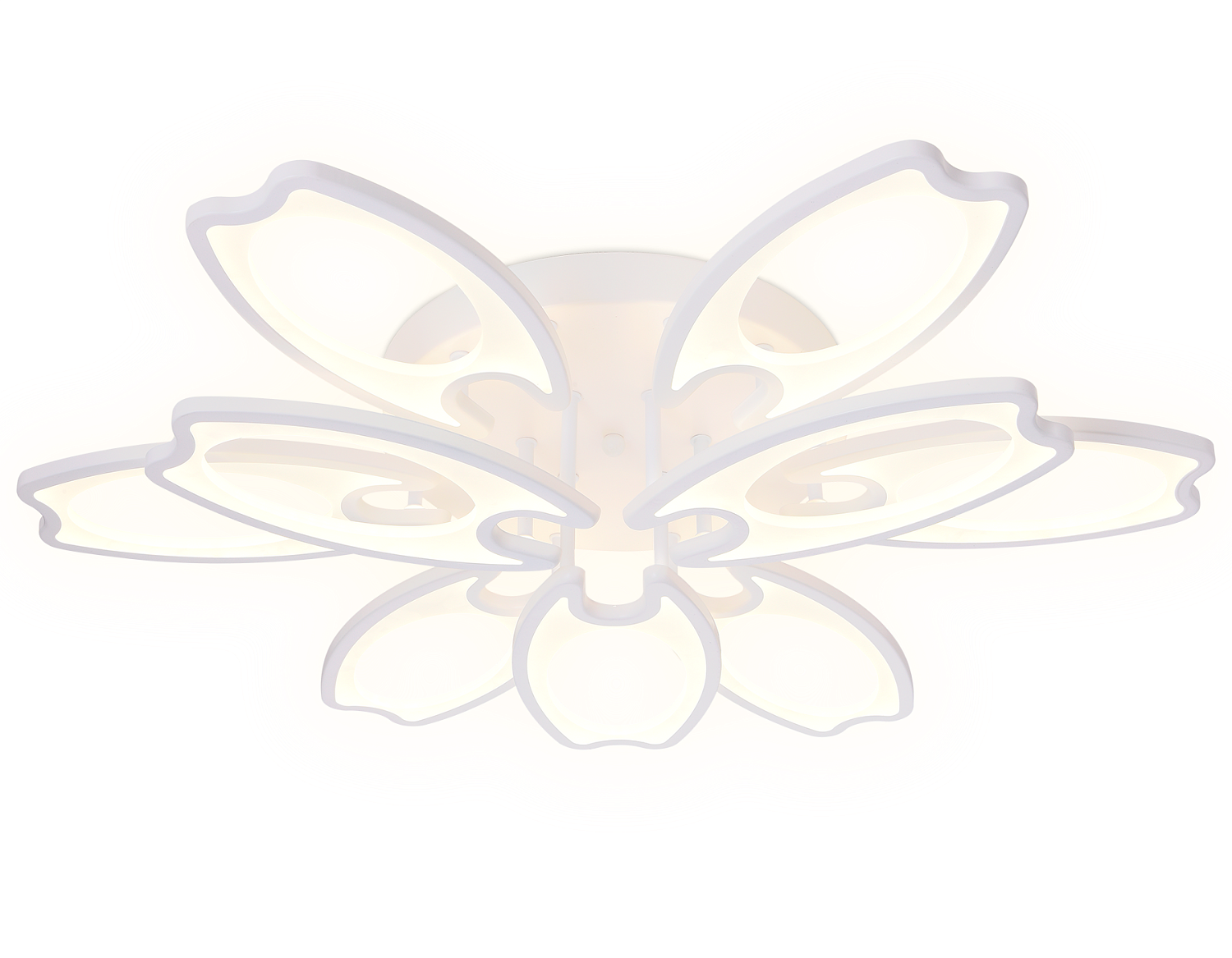 Потолочный светодиодный светильник с пультом FA579/6+3 WH белый 162W 700*640*120 (ПДУ РАДИО 2.4G)