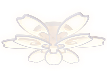 Потолочный светодиодный светильник с пультом FA579/6+3 WH белый 162W 700*640*120 (ПДУ РАДИО 2.4G)