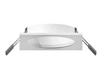 Корпус светильника встраиваемый для насадок D60mm C6520 SWH белый песок 80*80*H25mm MR16 GU5.3