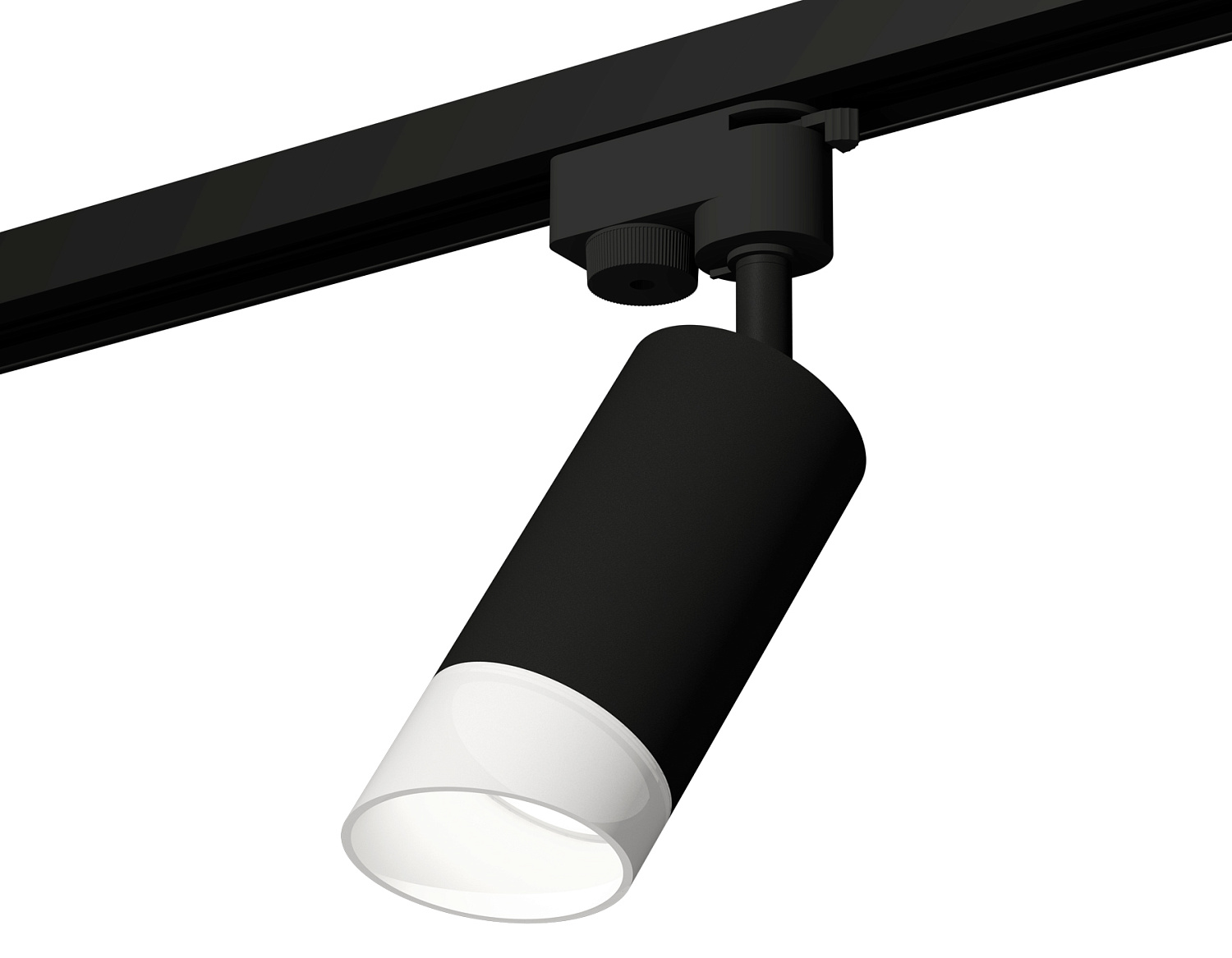 Комплект трекового однофазного светильника XT6323180 SBK/FR черный песок/белый матовый MR16 GU5.3 (A2521, C6323, N6256)