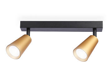 Накладной поворотный спот со сменной лампой GU10 TA13146/2 BK/GD черный/золото GU10/2 max 12W 295*60*130