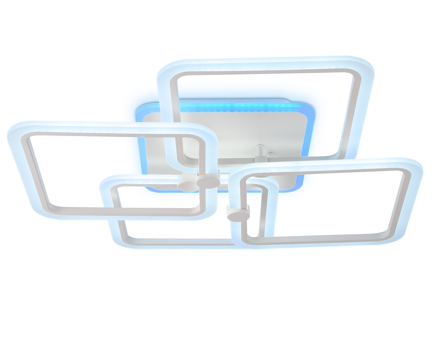 Потолочный светодиодный светильник с пультом FA537/4 WH белый 148W 670*670*120 (ПДУ РАДИО 2.4)