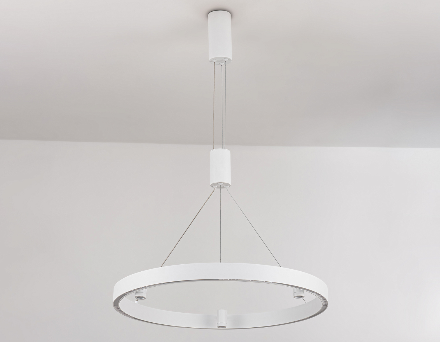 Подвесной светодиодный светильник FL5844/1+3 WH белый 40W 3000K/4200K/6400K D600*1200 (без ПДУ)