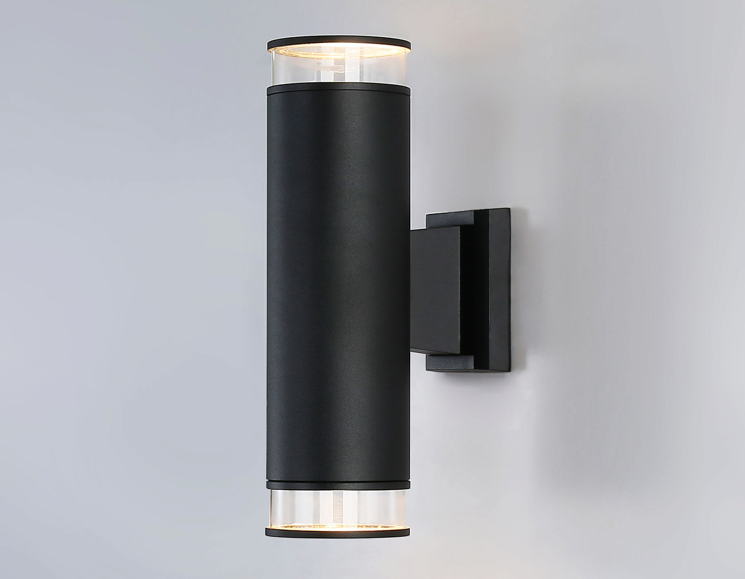 Уличный настенный архитектурный светильник ST3821/2 BK/CL черный/прозрачный IP54 GU10/2 max 35W 310*90*160